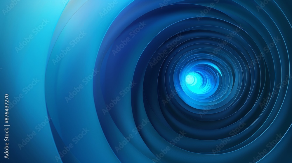 Poster vibrant blue gradient circle shadow for design backgrounds generative ai