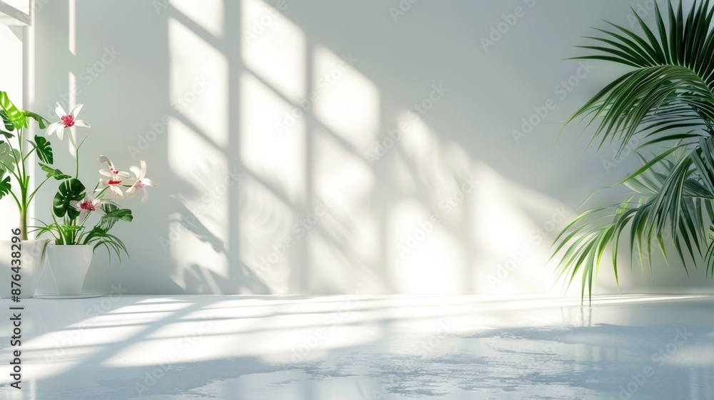 Aufkleber modern studio background for product showcase generative ai