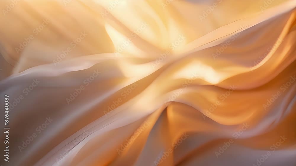 Poster the soft folds of fabric cascading in the desert breeze creating a mesmerizing flow.