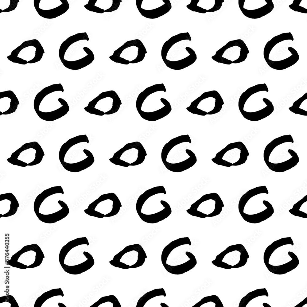 Aufkleber seamless pattern with sketch circles shape