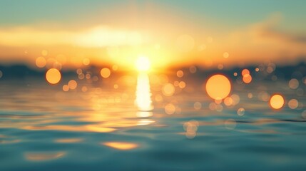 Vibrant Morning Sky for Travel or Nature Themes Generative AI