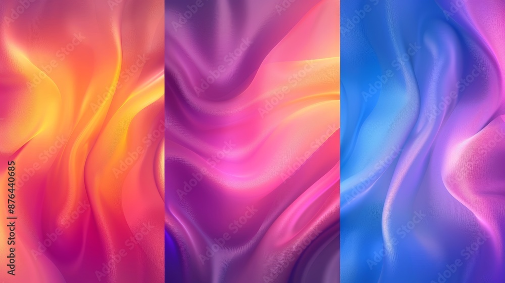 Poster vibrant gradient mesh background for creative projects generative ai