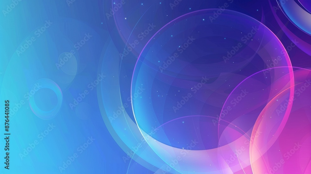 Aufkleber vibrant gradient circle background for presentations generative ai