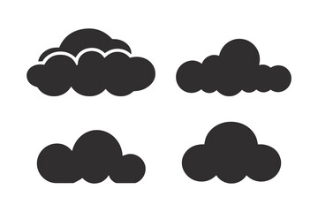 Cloud computing concept illustration, vector symbol.