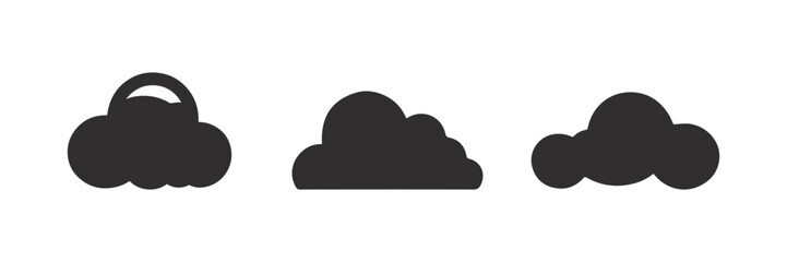 Cloud computing concept illustration, vector symbol.