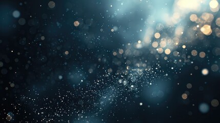 Defocused light effects on dark background