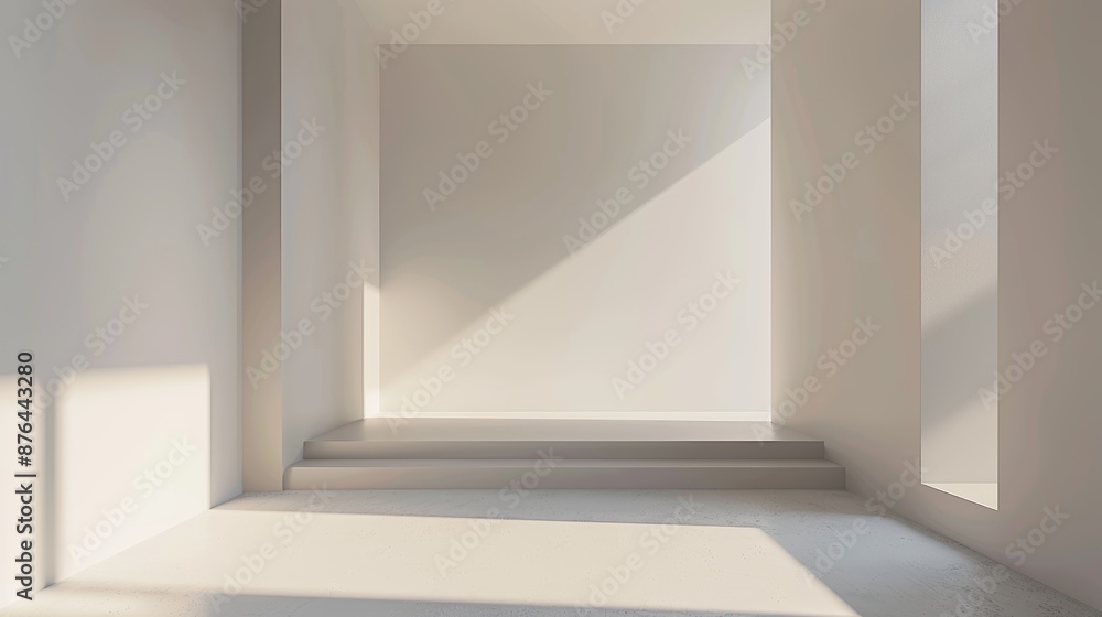 Aufkleber modern studio background for product presentation generative ai
