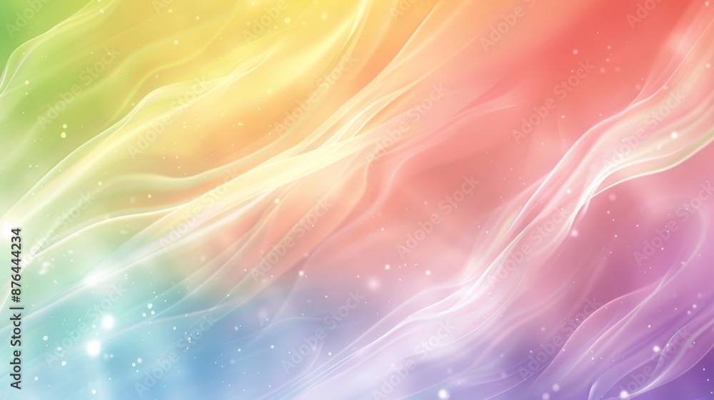Aufkleber vibrant rainbow gradient background for presentation design generative ai
