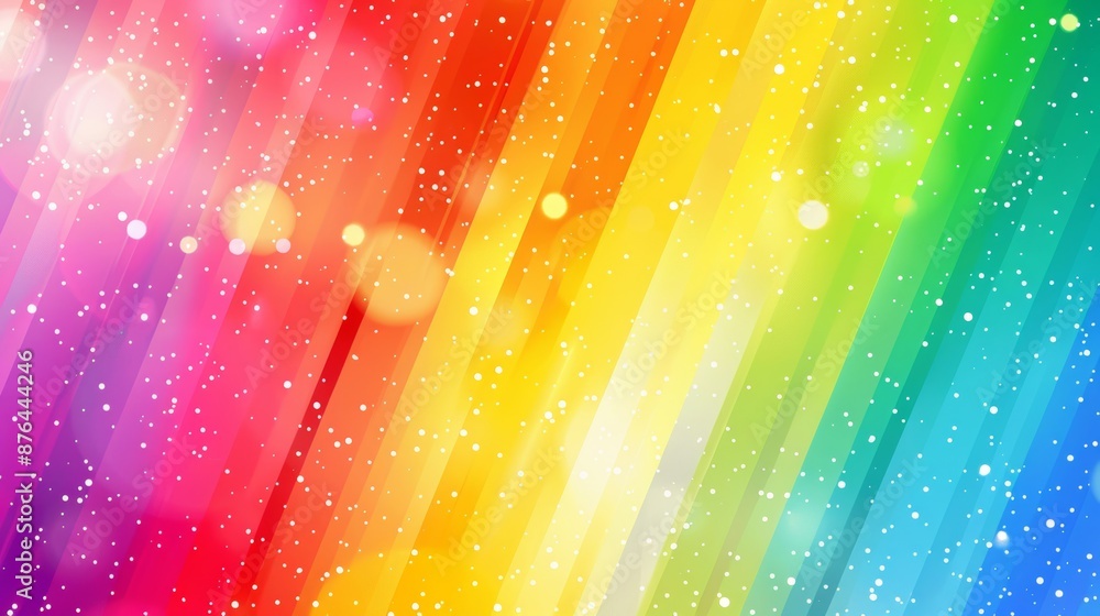 Aufkleber vibrant rainbow gradient background for presentation design generative ai