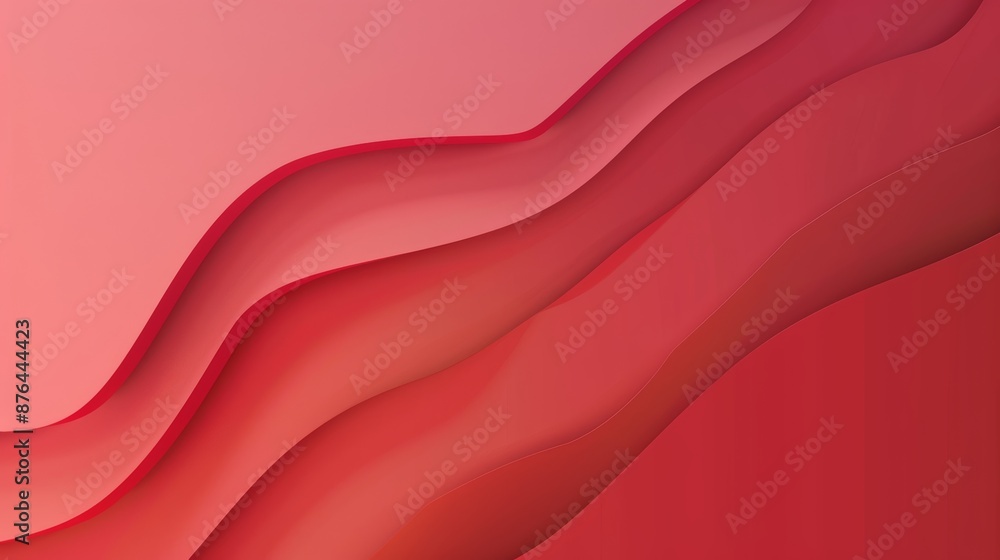 Aufkleber vibrant red gradient background for presentations generative ai