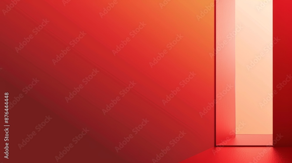 Aufkleber vibrant red gradient background for presentations generative ai