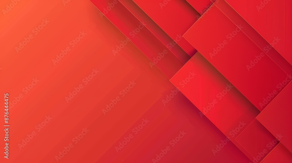 Aufkleber vibrant red gradient background for presentations generative ai