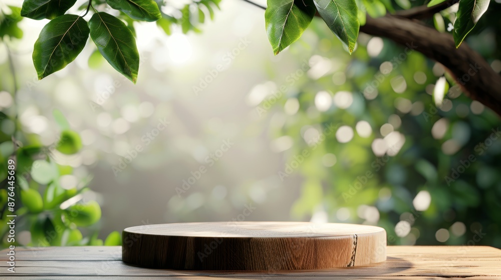 Poster nature inspired product display generative ai