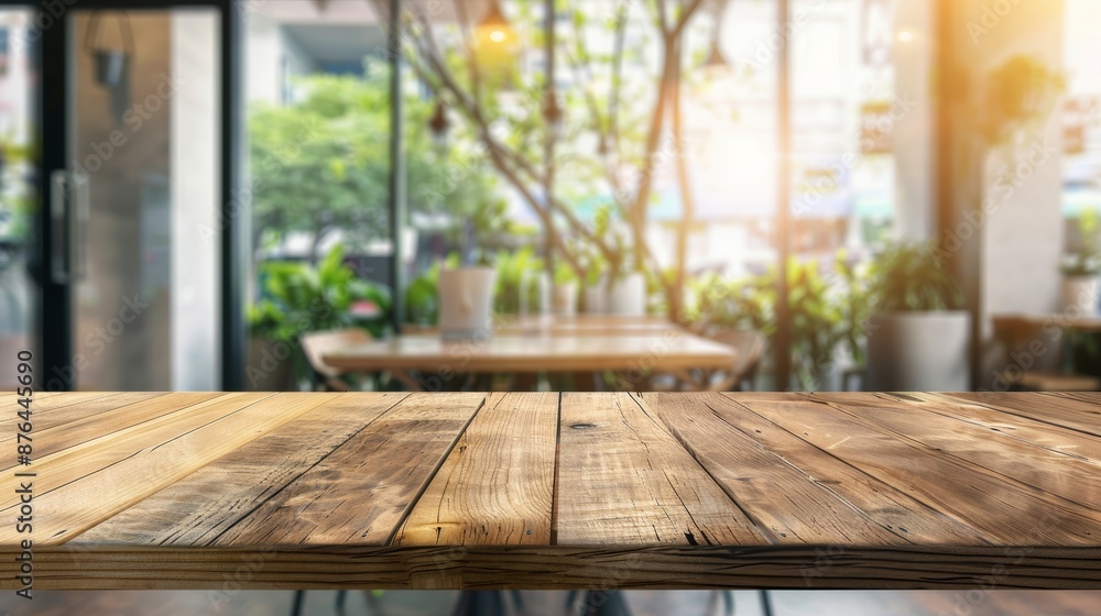Poster cozy cafe setting for product presentation generative ai