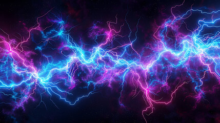 Obraz premium Vivid Electric Neon Abstract