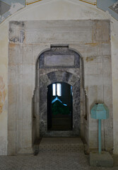 Obraz premium Uryan Baba Tomb, located in Eskişehir, Turkey, was built in the 15th century.