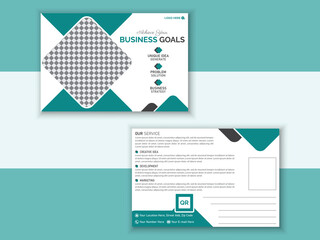 Creative Business Postcard Design Template, Professionals And  Elegant Postcard Design