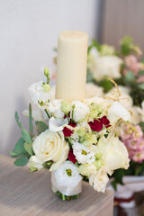 wedding bouquet of roses