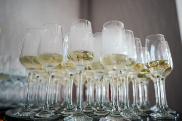 glasses of champagne