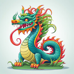 a cartoon of a dragon