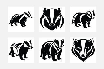 Badger illustration bundle