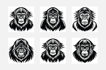 orangutan illustration bundle