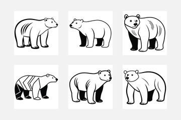 Polar beer illustration bundle