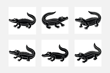 Alligator illustration bundle