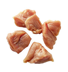 chicken raw meat on isolated transparent background