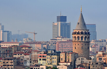 Galata Tower in Istanbul, Turkey.