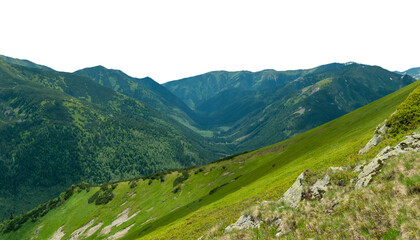Fototapeta premium mountain landscape. Isolated 