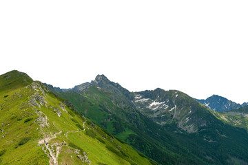 mountain landscape. Isolated 