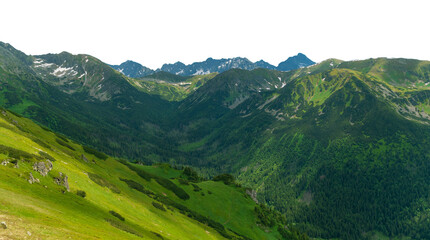 Fototapeta premium mountain landscape. Isolated 