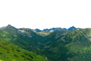 mountain landscape. Isolated 