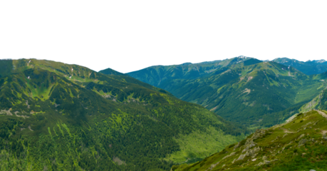 mountain landscape in summer. Isolated