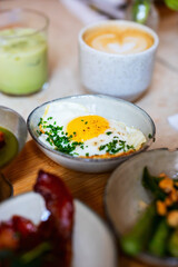 Breakfast with fried egg