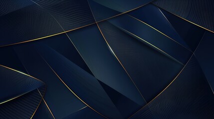 Elegant_dark_blue_background_with_golden_geometric_lines_generative_ai_image