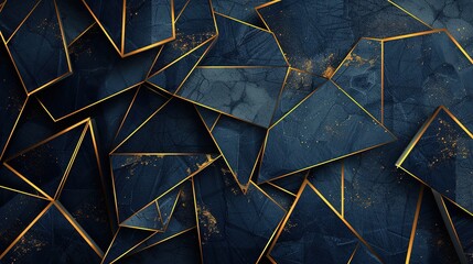 Elegant_dark_blue_background_with_golden_geometric_lines_generative_ai_image