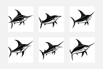 Swordfish  silhouette vector illustration