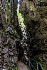Breitachklamm in Bayern an einem Sonnigen Tag