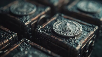 A hightech educational tool uses strange mystery boxes that contain coins engraved with ancient