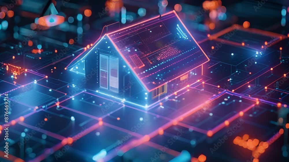 Poster smart home devices connected to 5g networks can collect data on household energy usage helping indiv