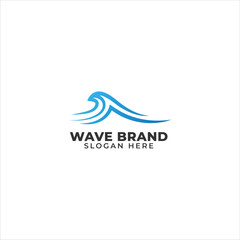 wave logo design concept