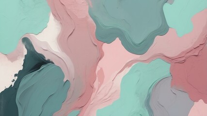 Naklejka premium abstract color palette wallpaper with dusty rose mint background