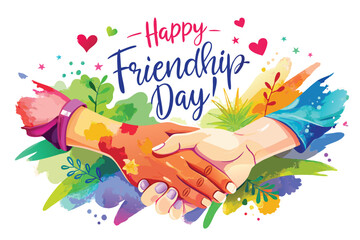 happy friendship day social media stories vector flat design
