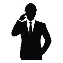 The engineer should be depicted in a professional pose, isolated on a high-resolution white background 