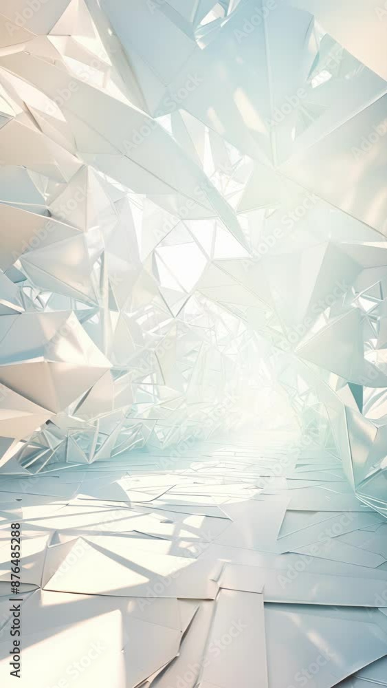 Poster a neverending puzzle of polygons each one fitting perfectly into the next.