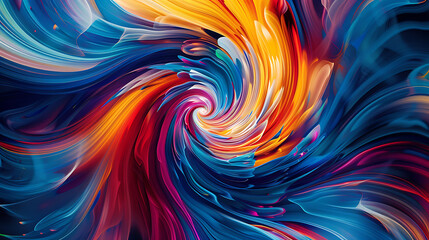 Colorful Vortex: Swirling Abstract Art in Motion