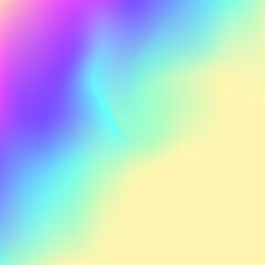 Fototapeta premium Iridescent Background. Kawaii Paper. Abstract Texture. Blue Retro Gradient. Shiny Gasoline Template. Cosmos Light. Pop Vector. Pearlescent Gradient. Pink Iridescent Background