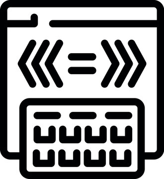 Web developer is writing code on a computer, using a keyboard and looking at the results in a browser window